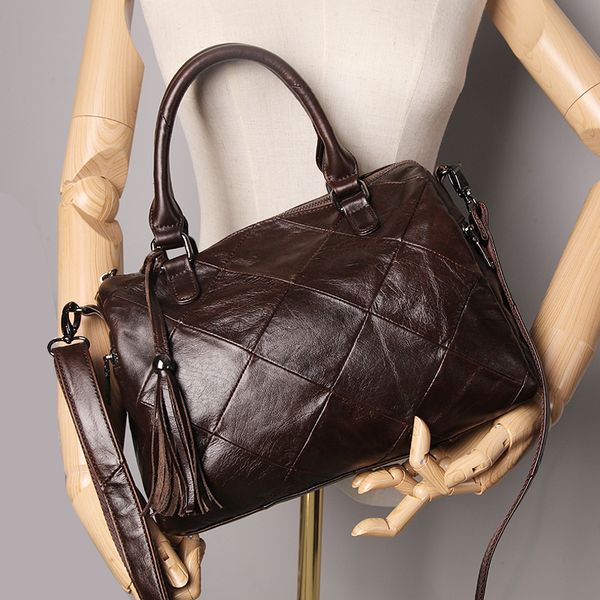 сапожник легенда из натуральной кожи кисточки сумки женщин сумки boston crossbody мешок плечо ежедневно tote